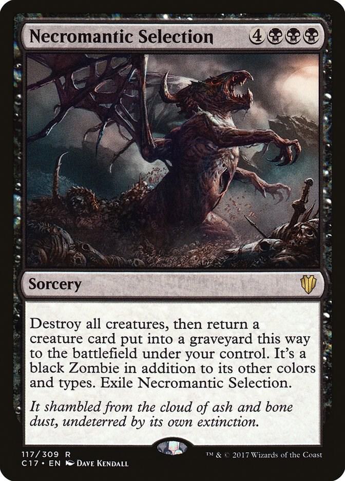 Necromantic Selection 117 card from Commander 2017