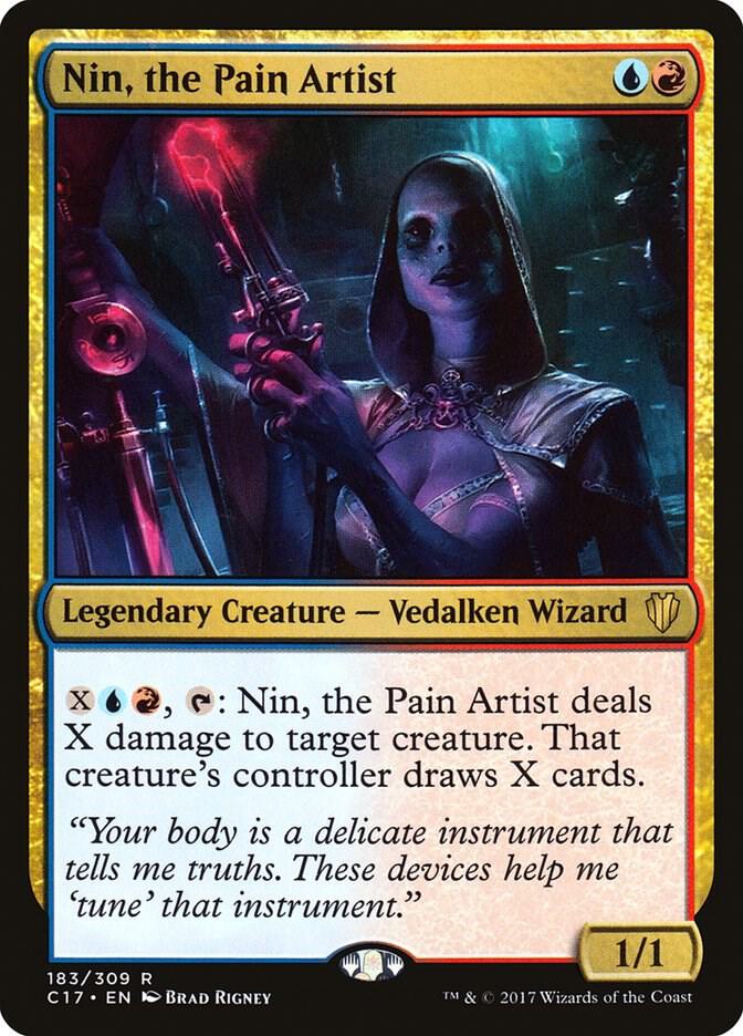 Nin, the Pain Artist 183 card from Commander 2017