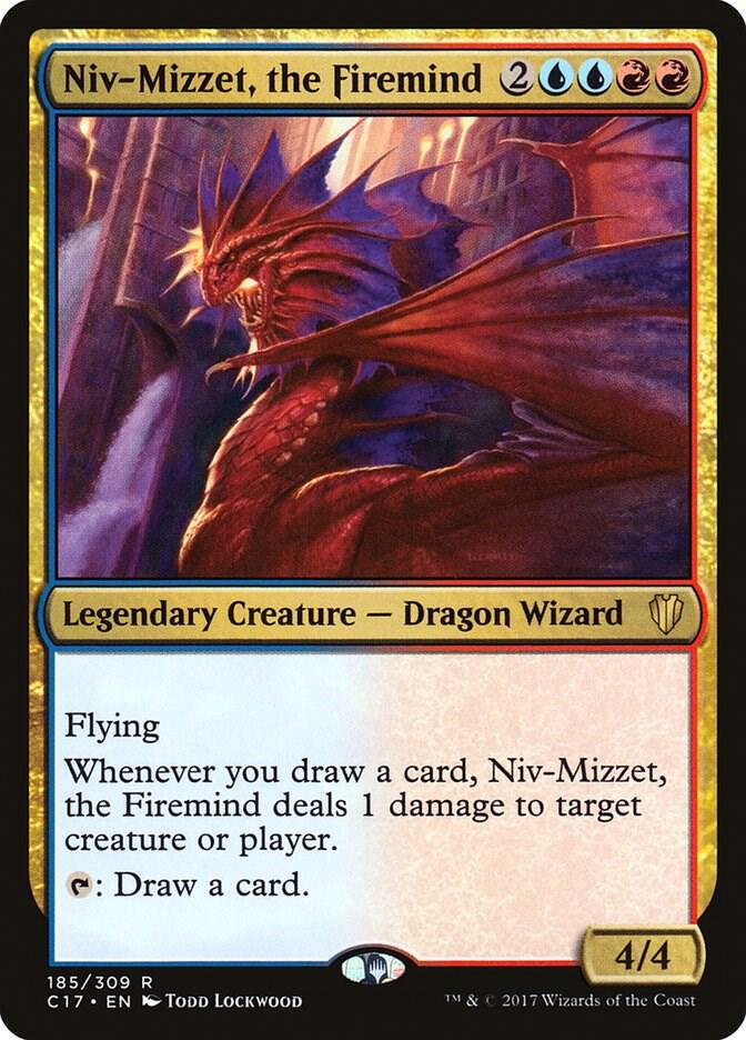 Niv-Mizzet, the Firemind 185 card from Commander 2017