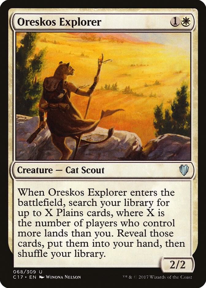Oreskos Explorer 68 card from Commander 2017