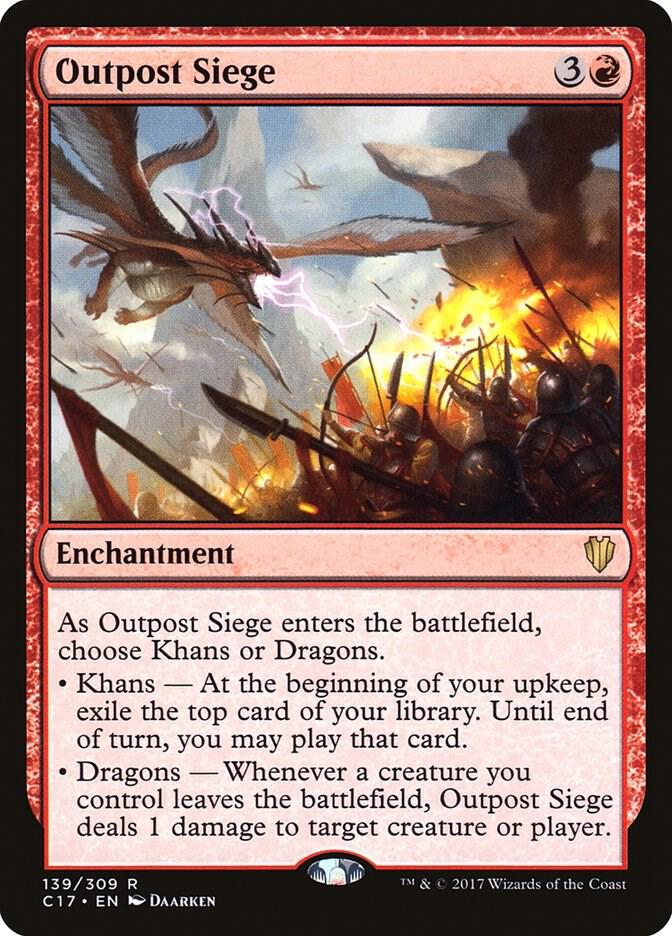 Outpost Siege 139 card from Commander 2017
