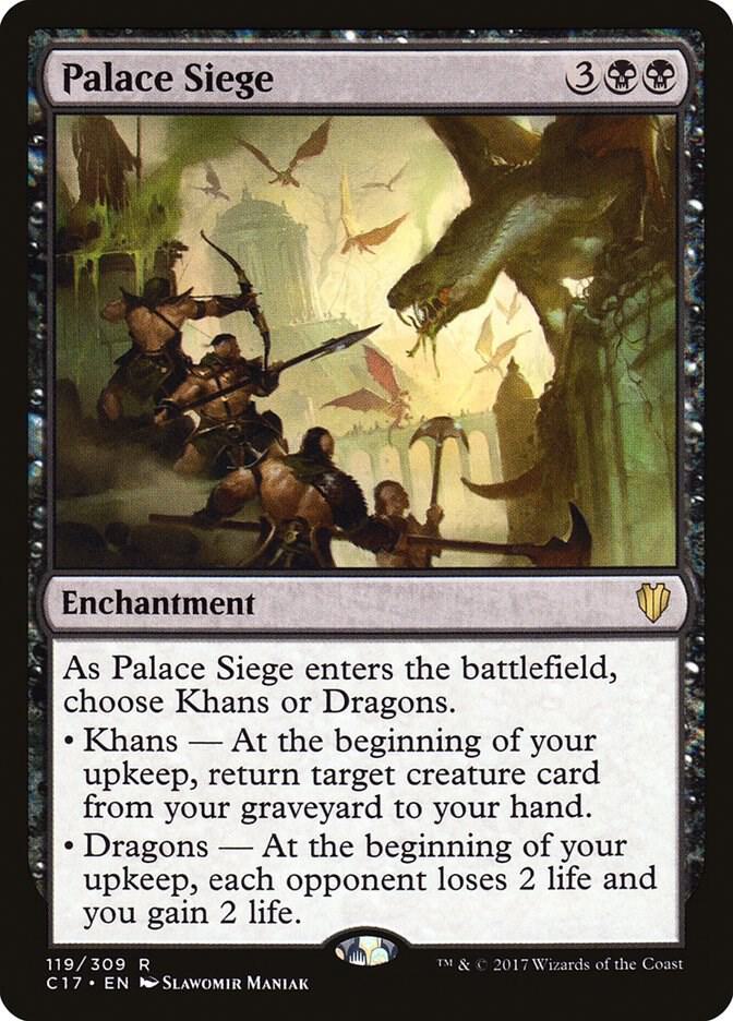Palace Siege 119 card from Commander 2017
