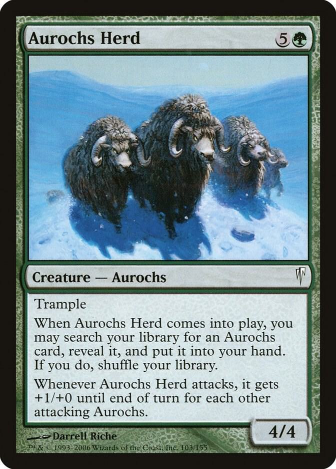 Aurochs Herd 103 card from Coldsnap