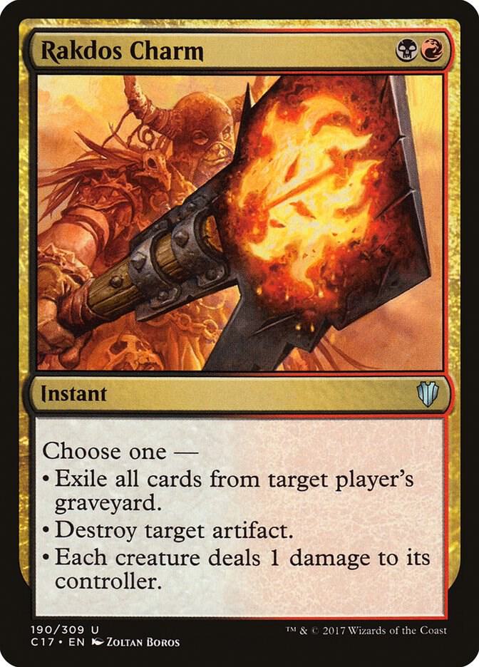 Rakdos Charm 190 card from Commander 2017