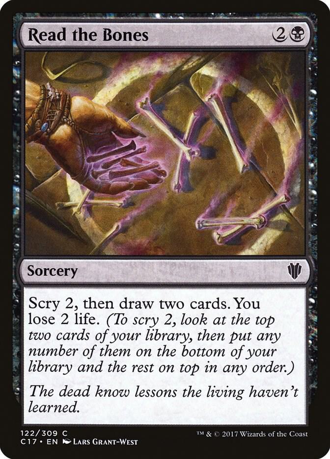 Read the Bones 122 card from Commander 2017