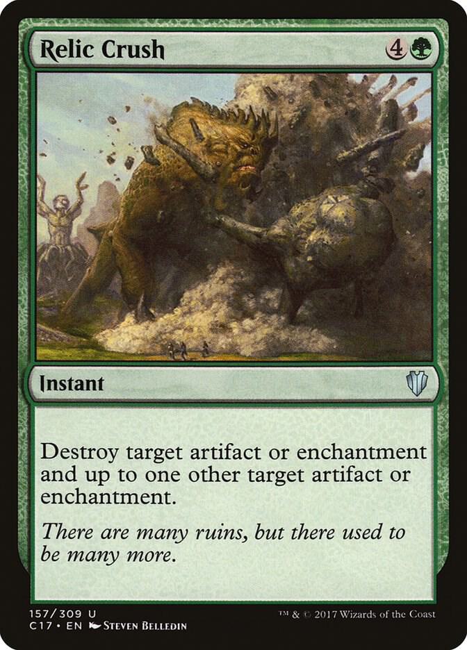 Relic Crush 157 card from Commander 2017