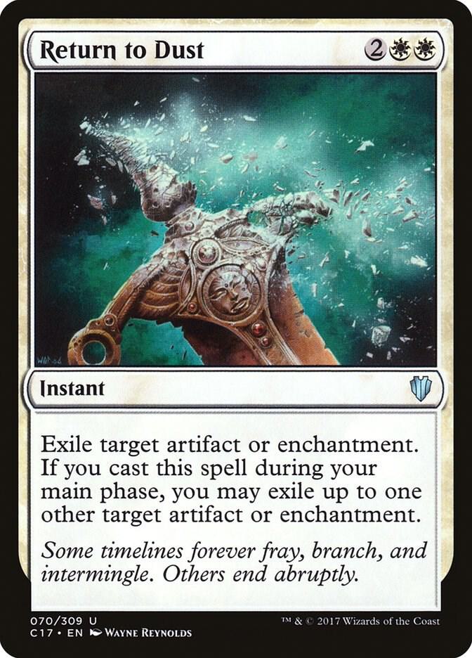 Return to Dust 70 card from Commander 2017