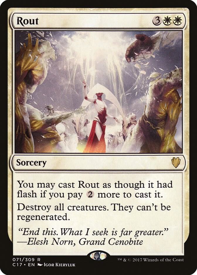 Rout 71 card from Commander 2017