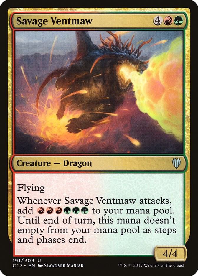 Savage Ventmaw 191 card from Commander 2017