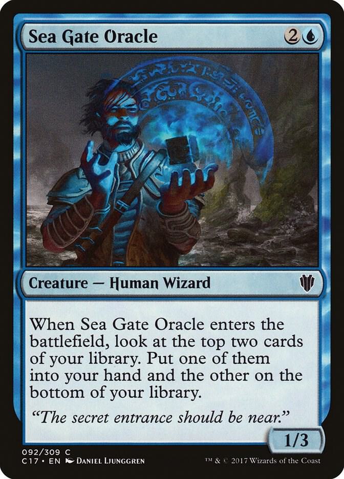 Sea Gate Oracle 92 card from Commander 2017