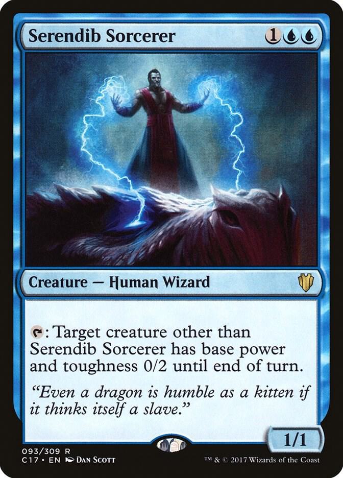 Serendib Sorcerer 93 card from Commander 2017