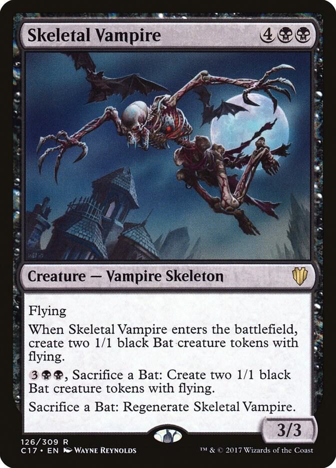 Skeletal Vampire 126 card from Commander 2017