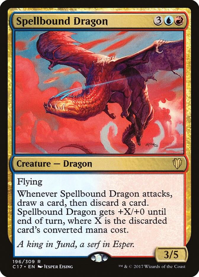Spellbound Dragon 196 card from Commander 2017