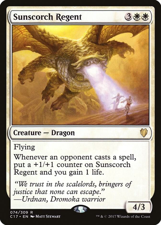 Sunscorch Regent 74 card from Commander 2017
