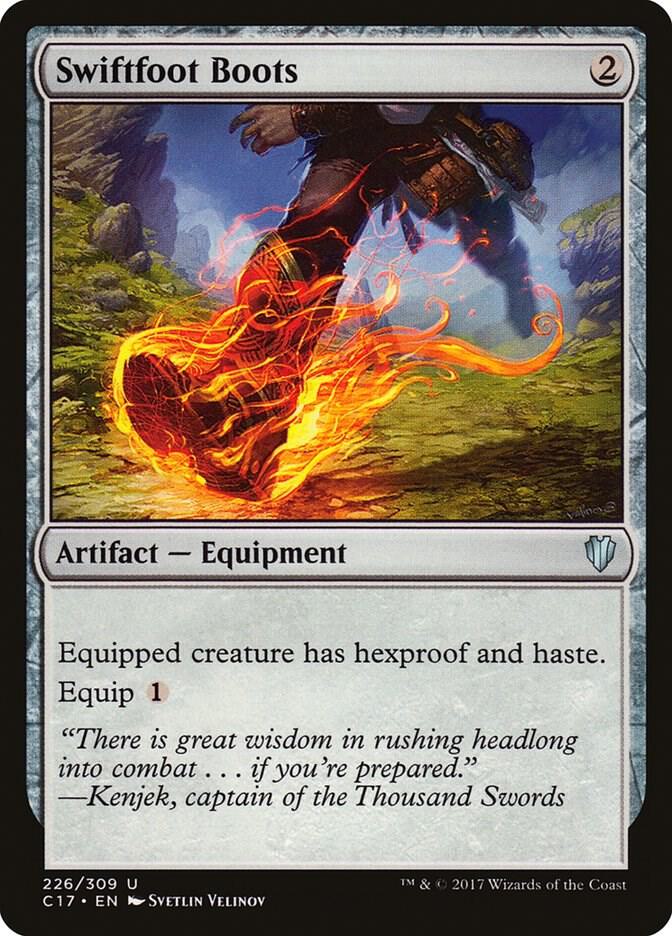 Swiftfoot Boots 226 card from Commander 2017