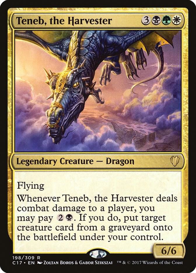 Teneb, the Harvester 198 card from Commander 2017