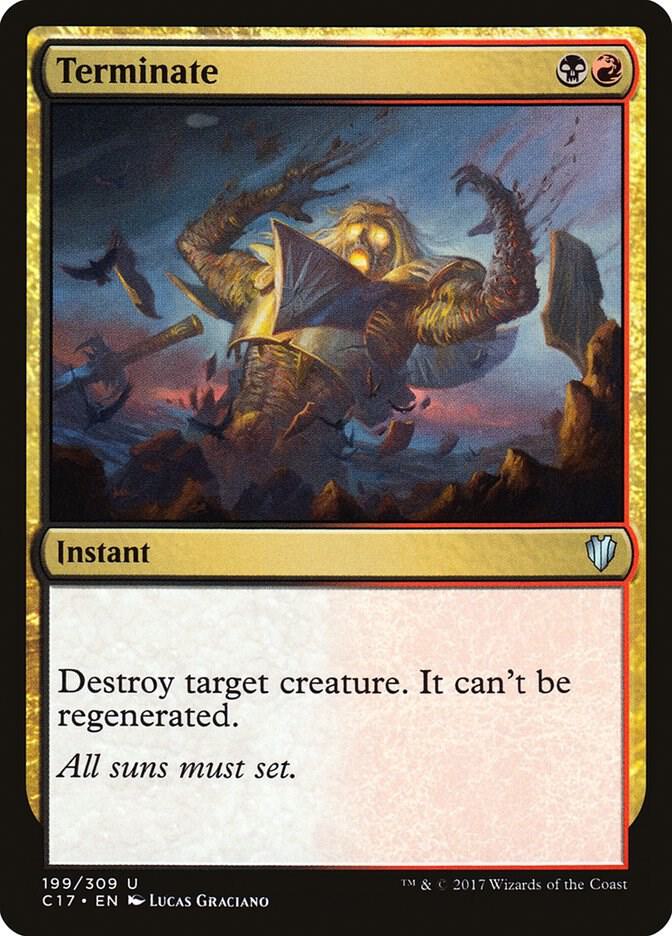 Terminate 199 card from Commander 2017