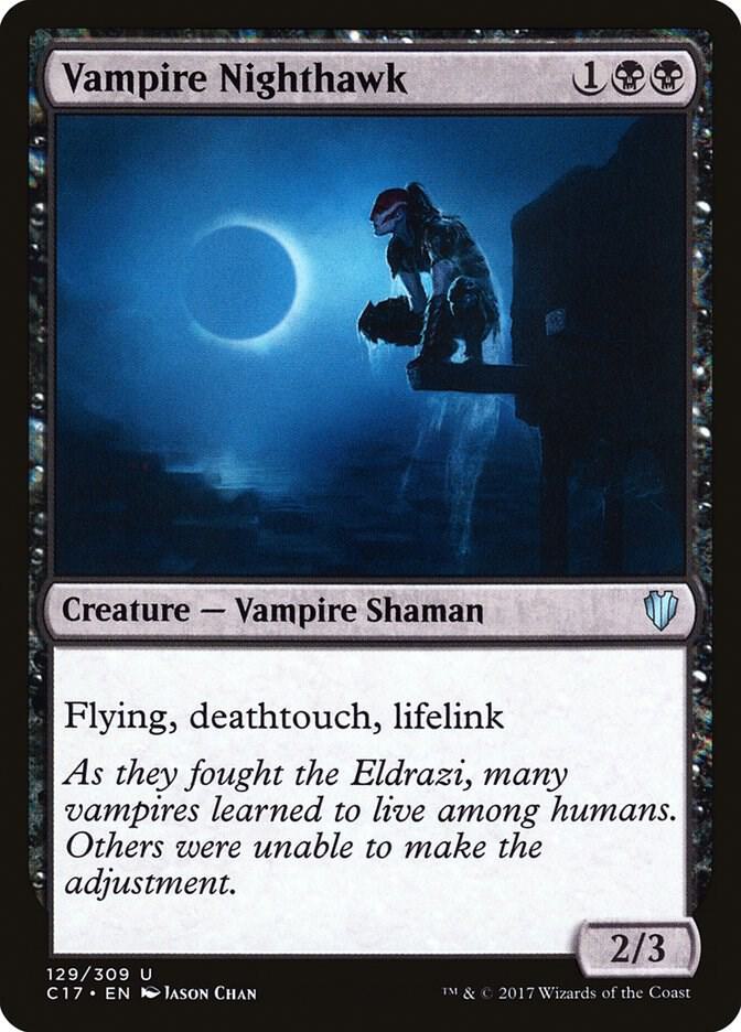 Vampire Nighthawk 129 card from Commander 2017