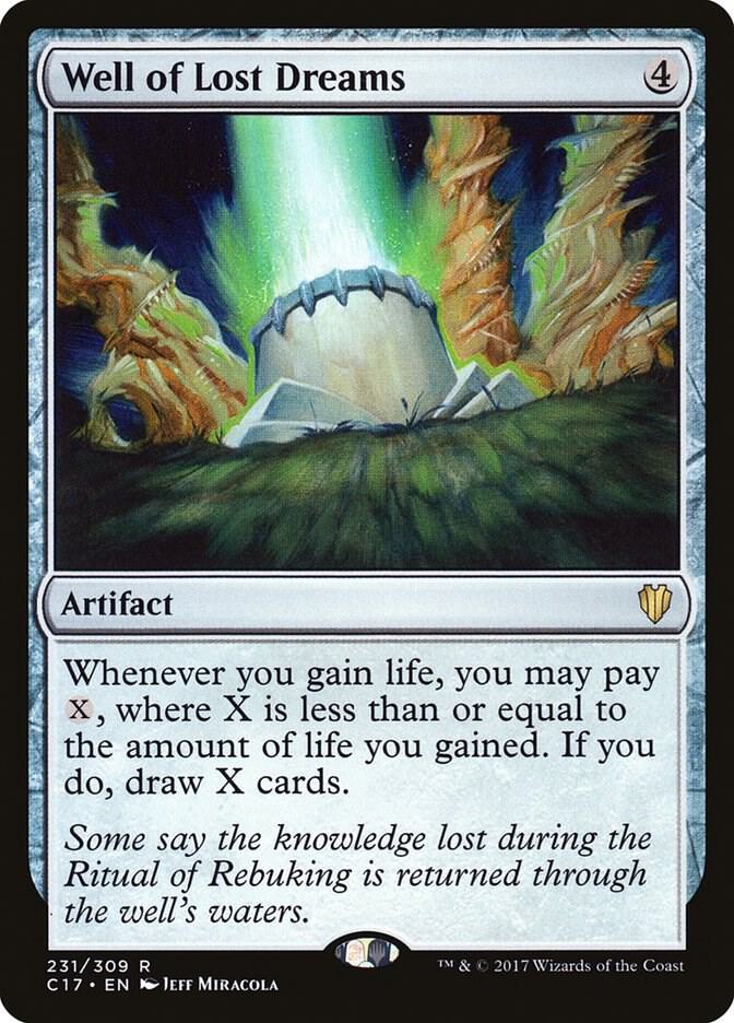 Well of Lost Dreams 231 card from Commander 2017