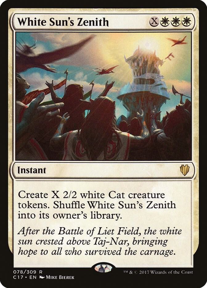 White Sun's Zenith 78 card from Commander 2017