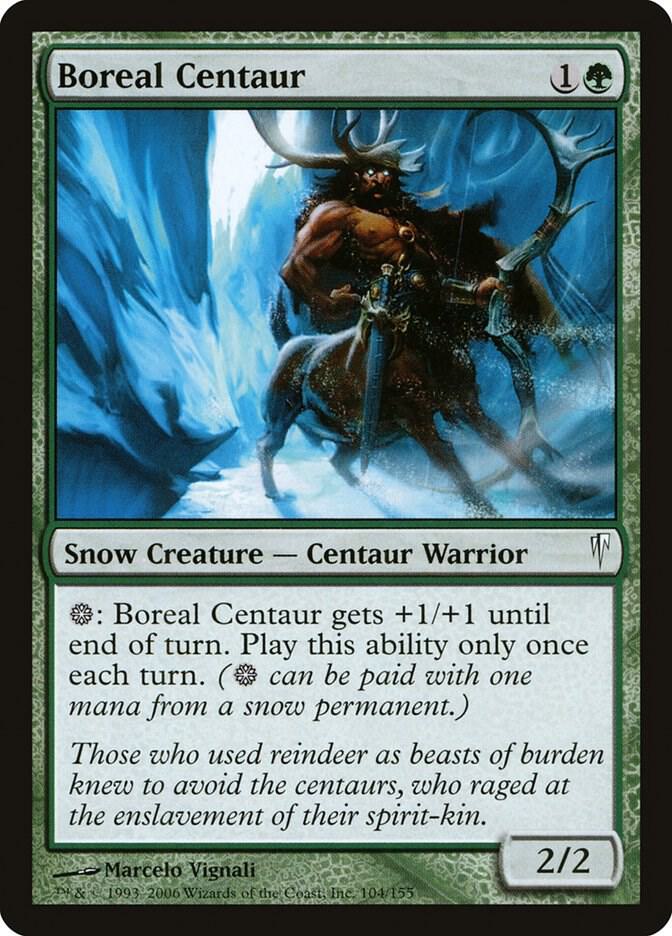 Boreal Centaur 104 card from Coldsnap
