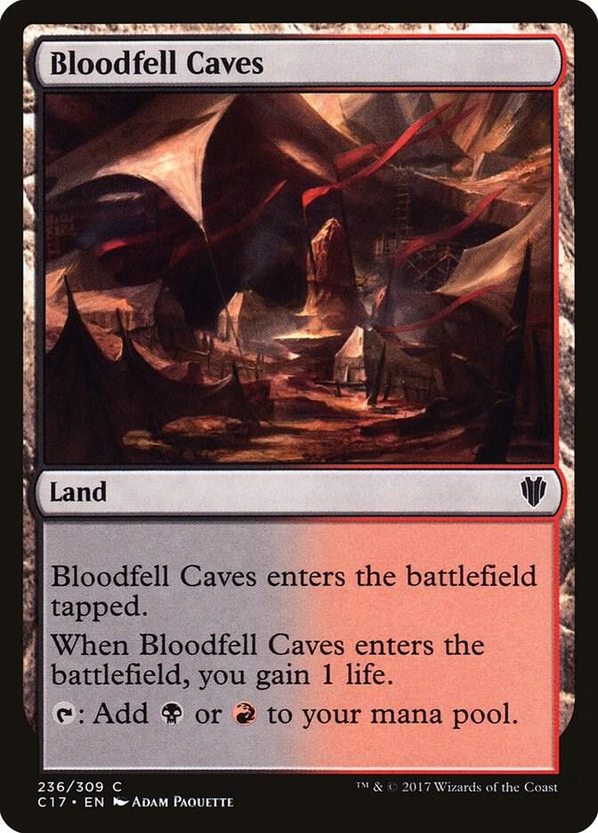 Bloodfell Caves 236 card from Commander 2017