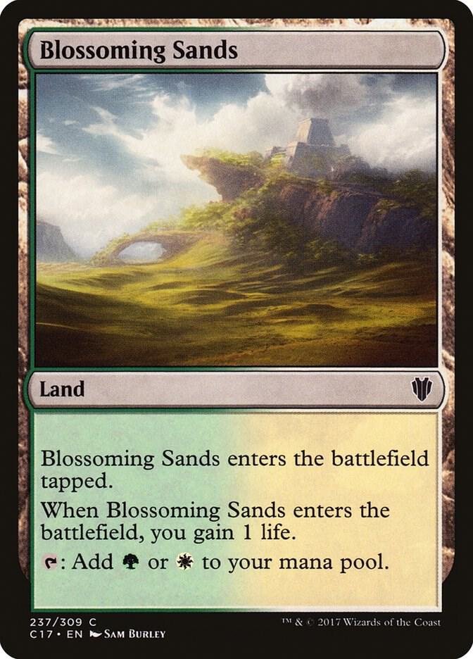 Blossoming Sands 237 card from Commander 2017