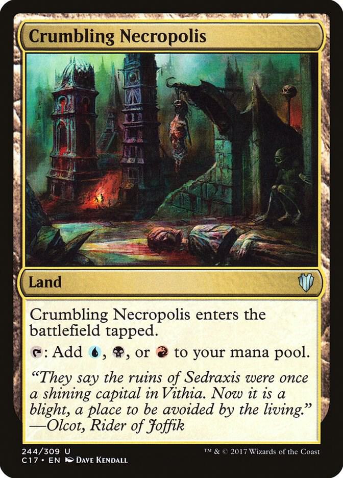 Crumbling Necropolis 244 card from Commander 2017
