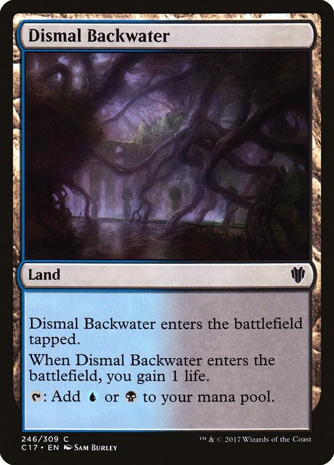Dismal Backwater 246 card from Commander 2017