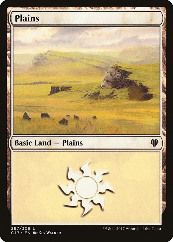 Plains 297 card from Commander 2017