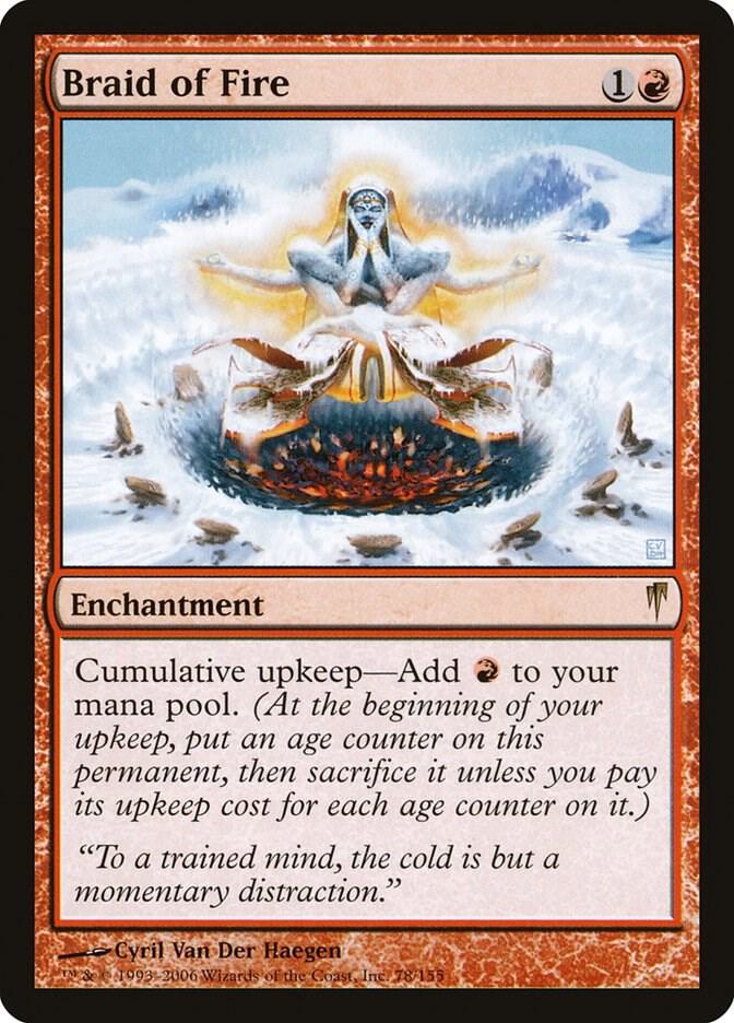 Braid of Fire 78 card from Coldsnap