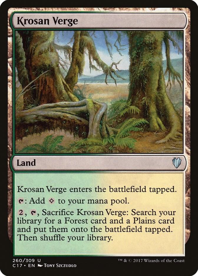 Krosan Verge 260 card from Commander 2017