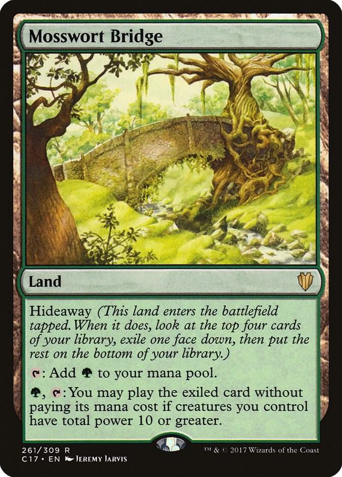 Mosswort Bridge 261 card from Commander 2017