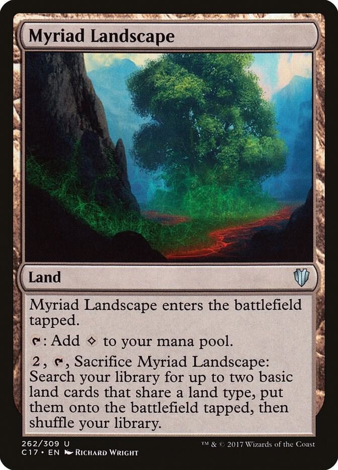 Myriad Landscape 262 card from Commander 2017