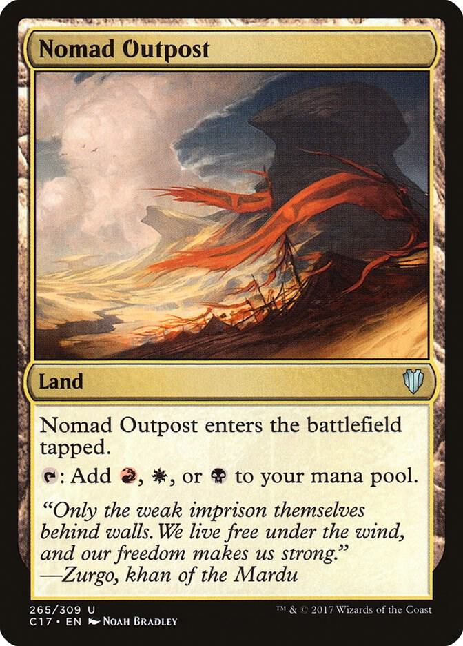 Nomad Outpost 265 card from Commander 2017