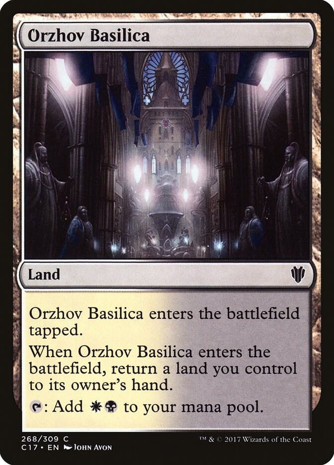 Orzhov Basilica 268 card from Commander 2017