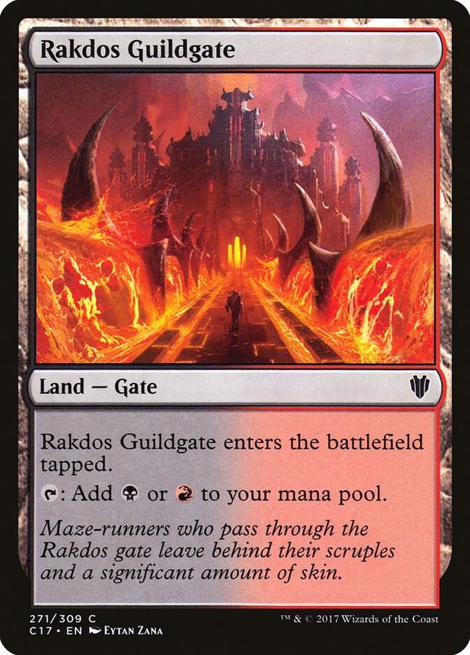 Rakdos Guildgate 271 card from Commander 2017
