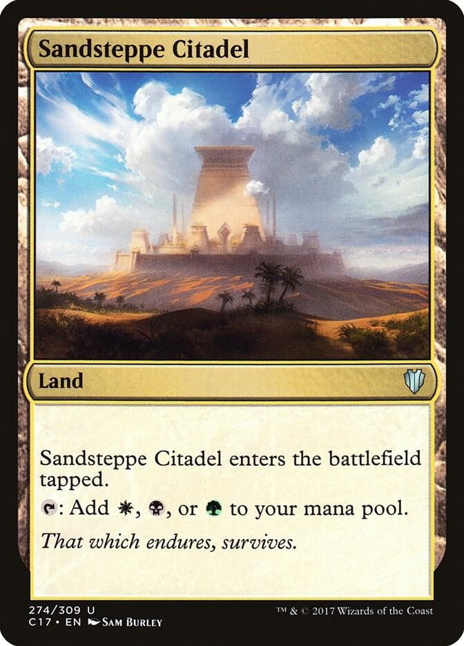 Sandsteppe Citadel 274 card from Commander 2017