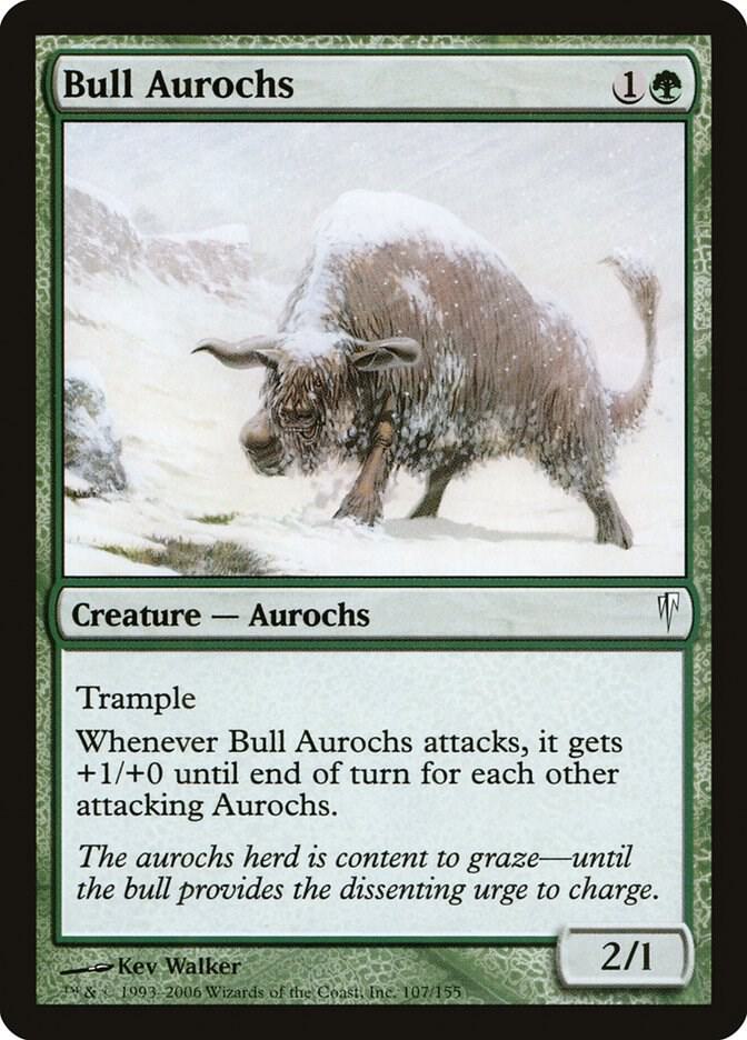 Bull Aurochs 107 card from Coldsnap