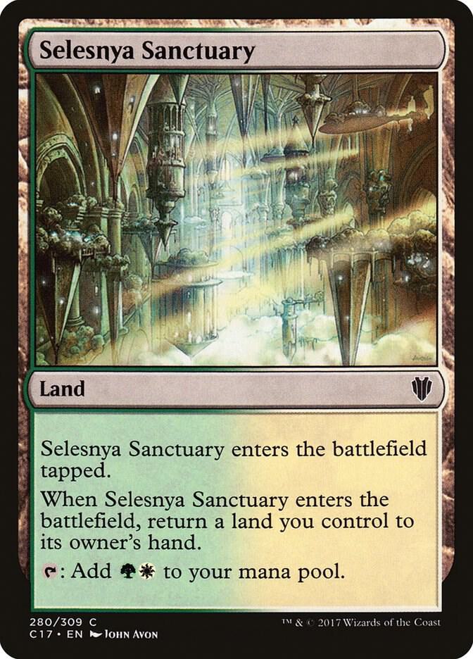 Selesnya Sanctuary 280 card from Commander 2017