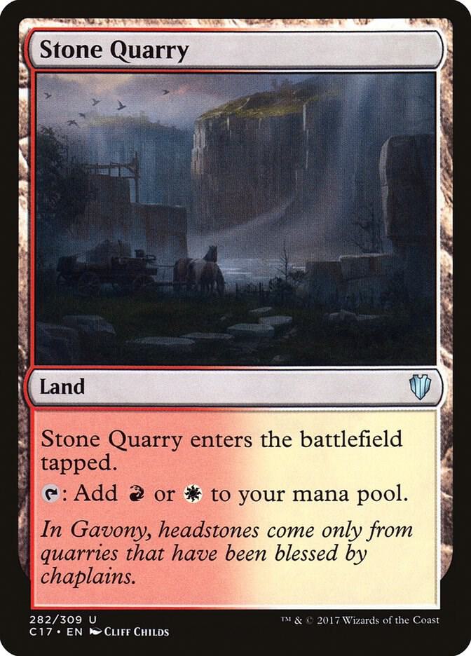 Stone Quarry 282 card from Commander 2017