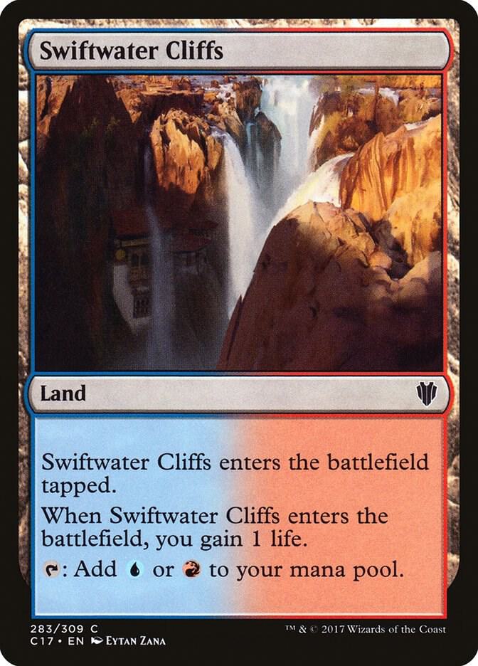 Swiftwater Cliffs 283 card from Commander 2017
