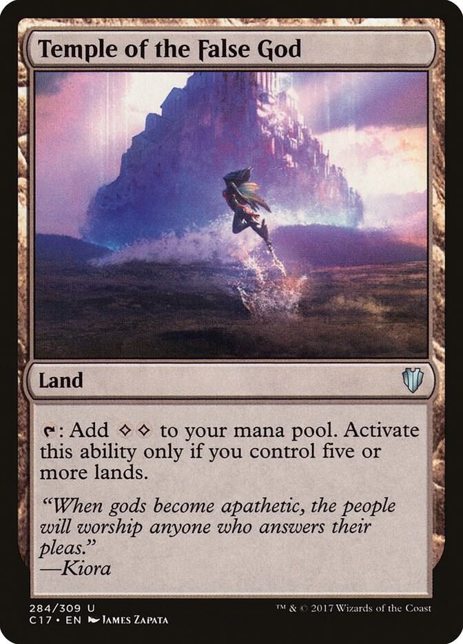 Temple of the False God 284 card from Commander 2017