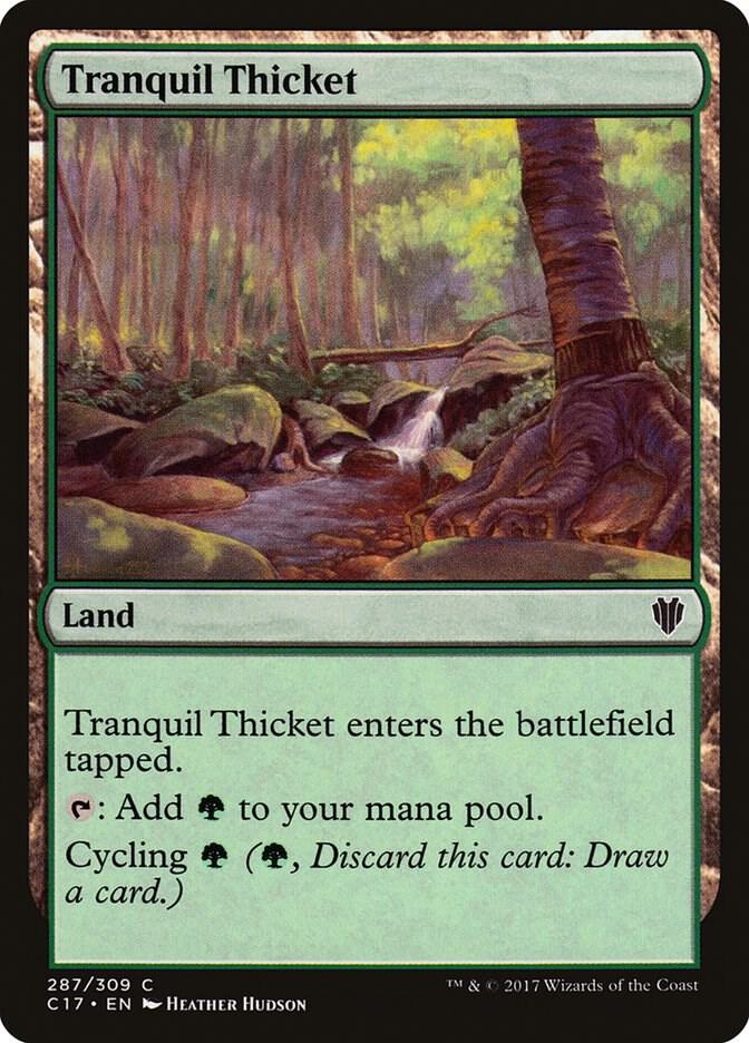 Tranquil Thicket 287 card from Commander 2017