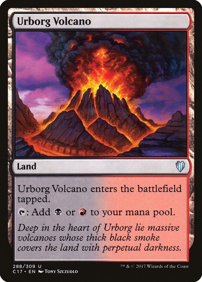 Urborg Volcano 288 card from Commander 2017