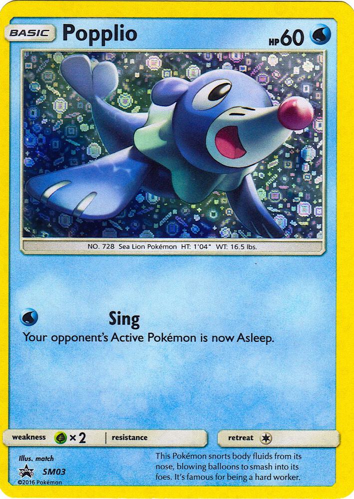 Popplio (General Mills Promo) SM03 card from Miscellaneous Cards & Products