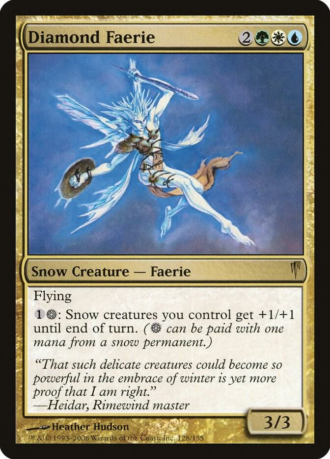 Diamond Faerie 128 card from Coldsnap
