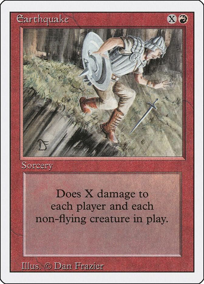 Earthquake card from Revised Edition