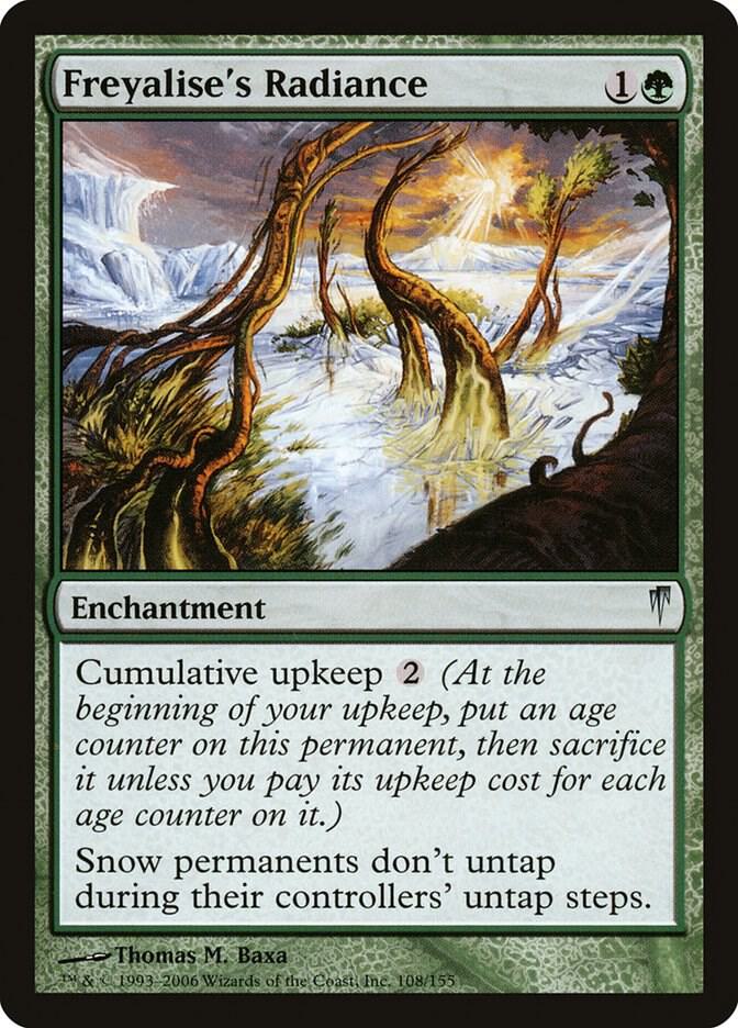 Freyalise's Radiance 108 card from Coldsnap