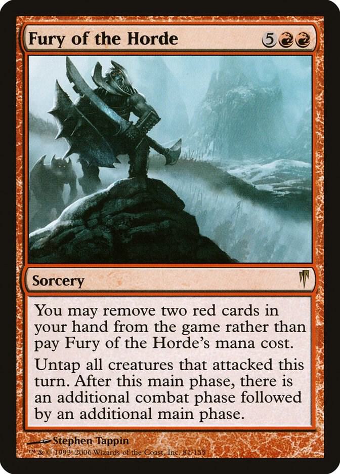 Fury of the Horde 81 card from Coldsnap